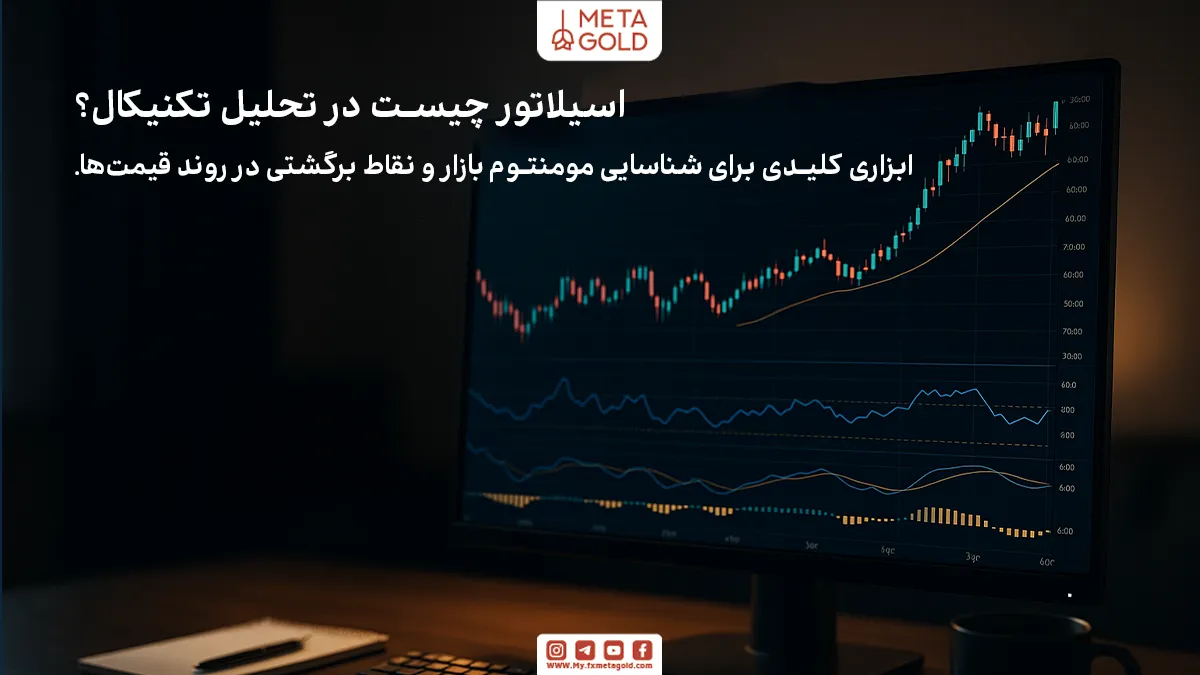 اسیلاتور یکی از مهم‌ترین ابزارهای تحلیل تکنیکال است که برای شبیه‌سازی و اندازه‌گیری نوسانات قیمت در بازارهای مالی طراحی شده است.