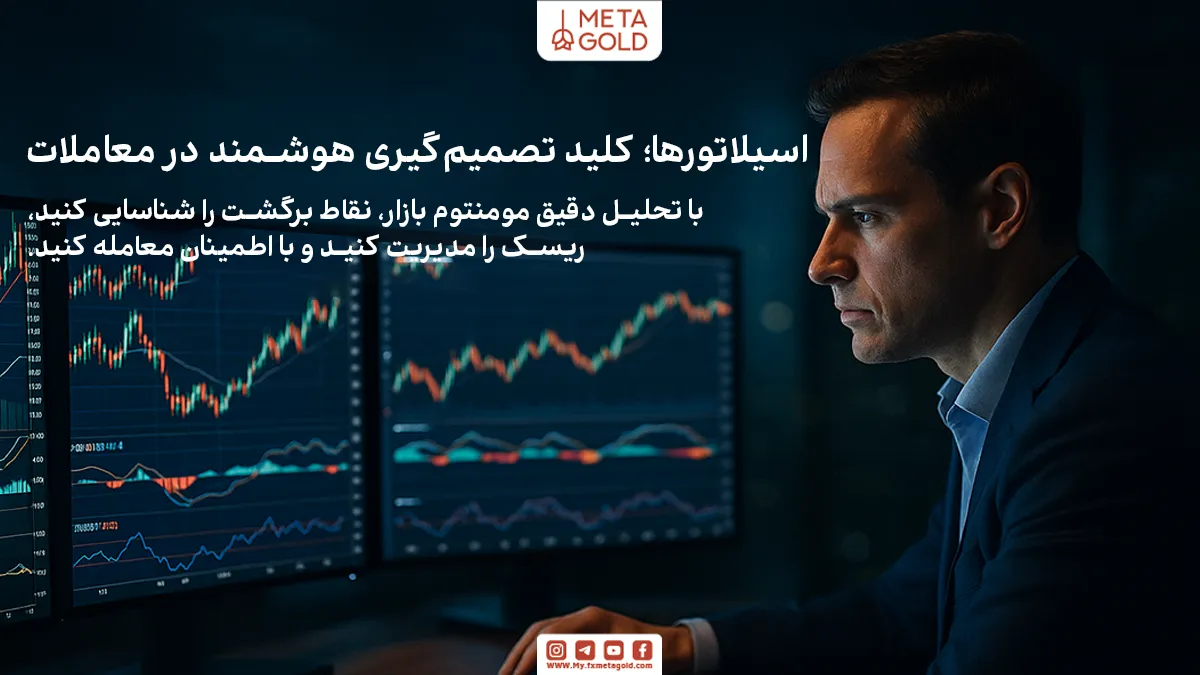 اسیلاتورها ابزارهای مهمی در تحلیل تکنیکال هستند که به معامله‌گران کمک می‌کنند تا نقاط برگشتی بازار و شرایط اشباع خرید و فروش را شناسایی کنند.