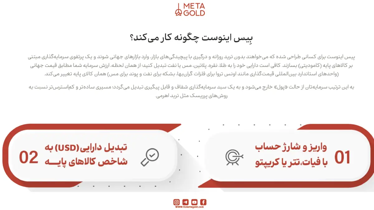 سرمایه‌گذاری روی پلاتین با سرویس بیس اینوست متاگلد