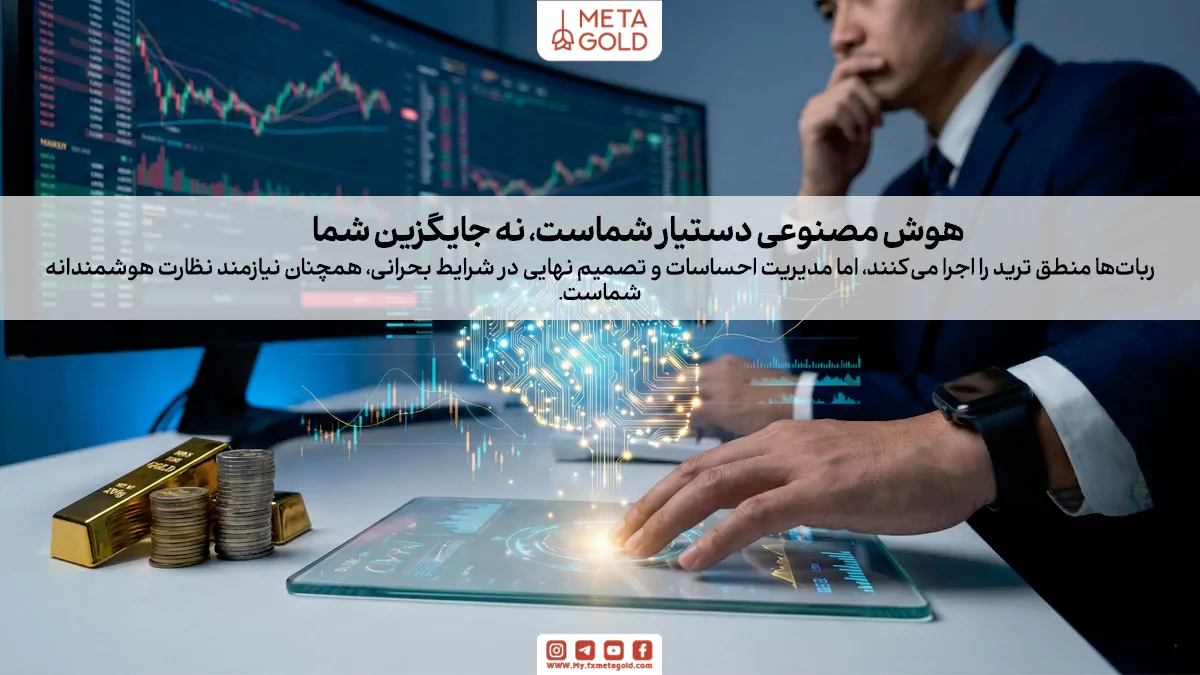 نقش انسان در نوسان گیری طلا با هوش مصنوعی