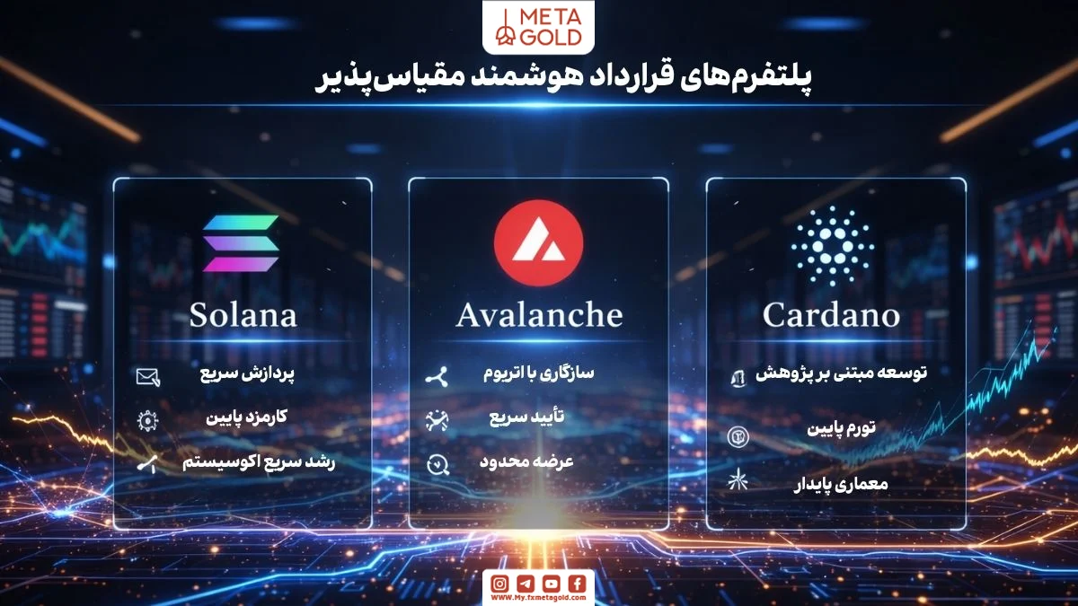 مقایسه سولانا، آوالانچ و کاردانو به‌عنوان بلاکچین‌های مقیاس‌پذیر مناسب سرمایه‌گذاری بلندمدت