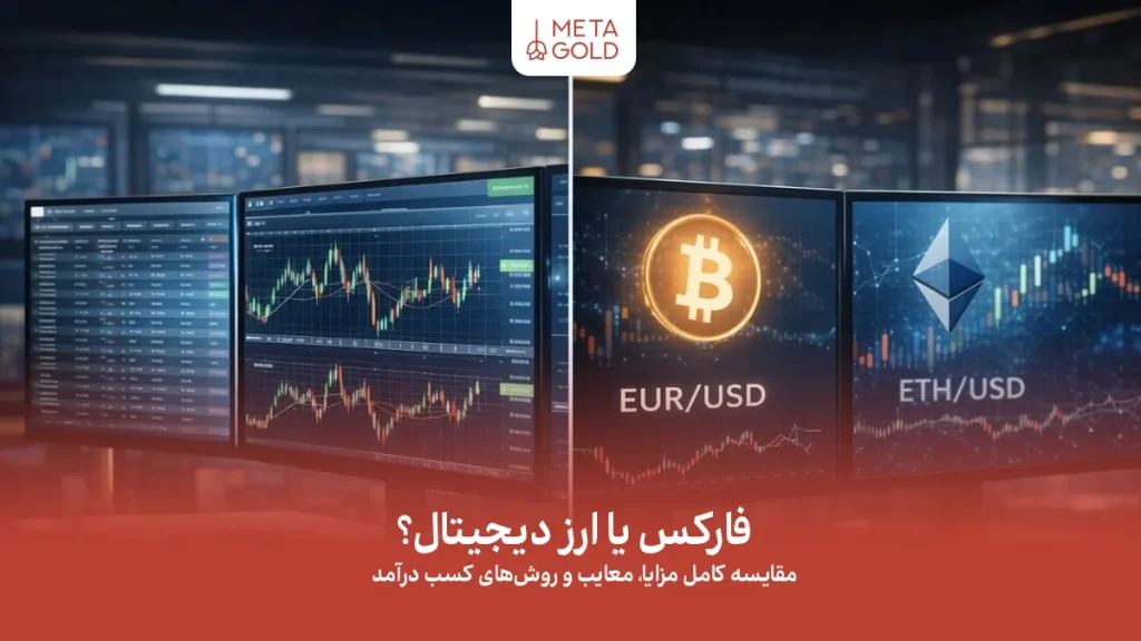فارکس یا ارز دیجیتال؟ مقایسه کامل و روش‌های کسب درآمد