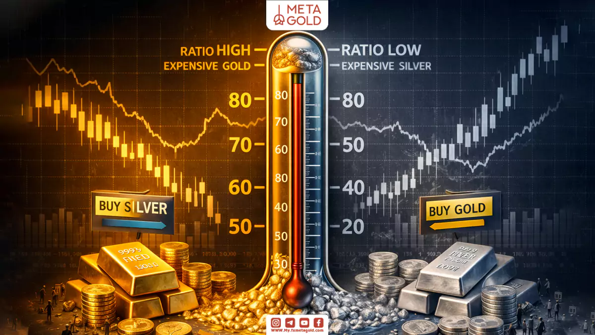 شاخص نسبت طلا به نقره مثل یک دماسنج عمل می‌کند که تب بازار را نشان می‌دهد. 