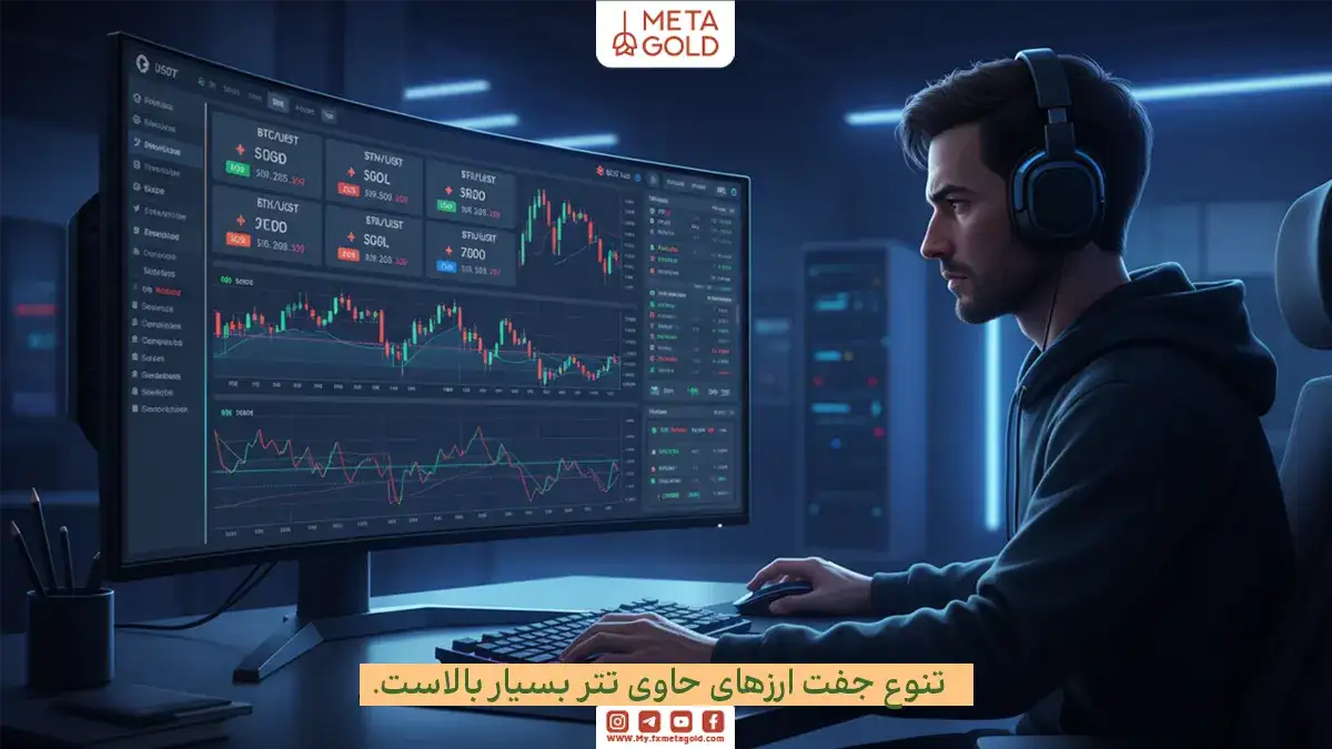 استیبل کوینی را انتخاب کنید که عمق بازار بیشتری دارد و محبو‌ب‌تر است.