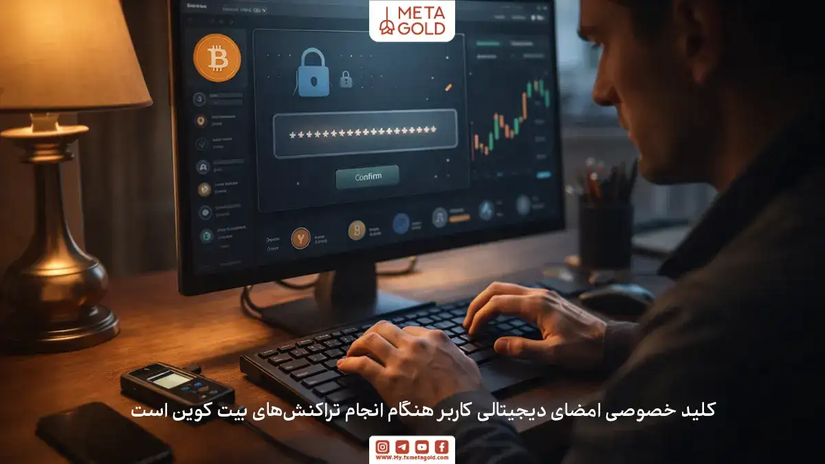 شما با کلید خصوصی ثابت می‌کنید که مالک بیت کوین هستید و این تنها راه اثبات مالکیت شماست.