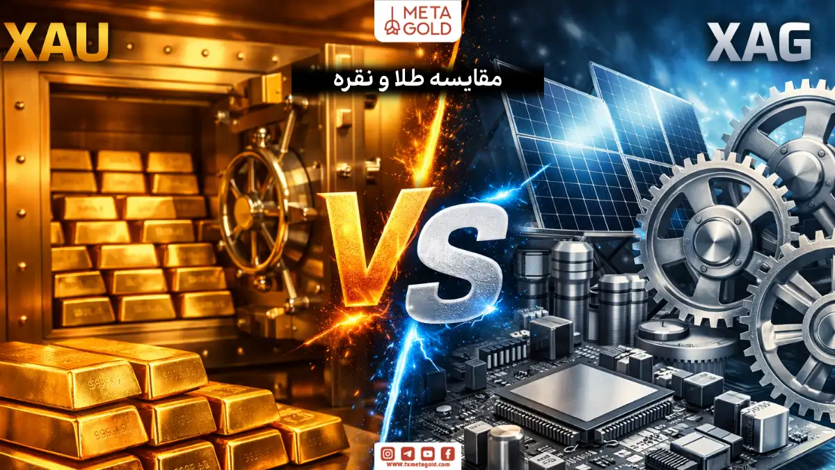 تفاوت‌های کلیدی نماد نقره (XAG) و طلا (XAU)