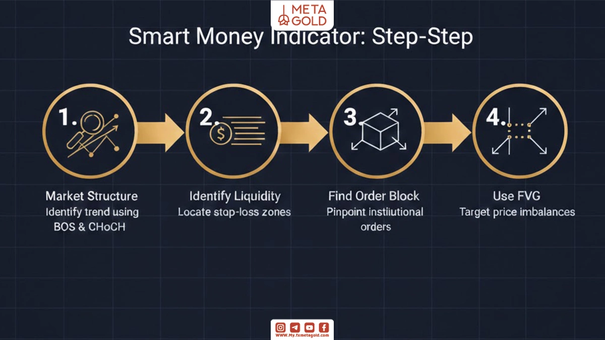راهنمای گام‌به‌گام آموزش اندیکاتور اسمارت مانی