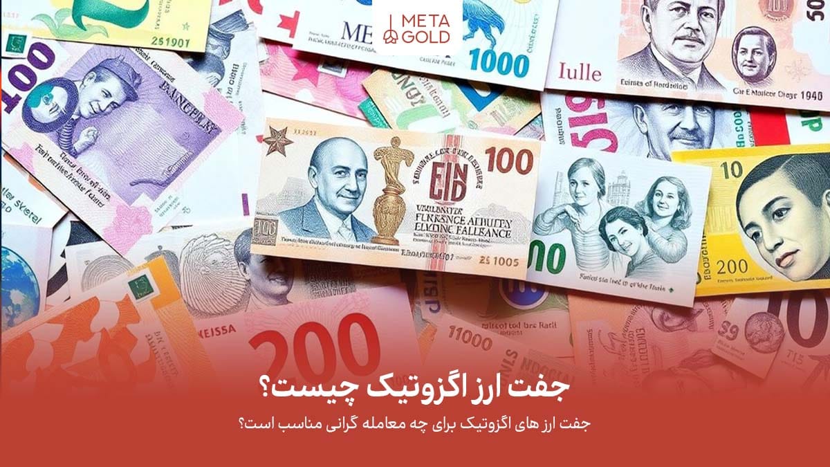 جفت ارزهای اگزوتیک شامل ارز کشورهای نوظهور هستند و به دلیل نوسانات بالا، اسپرد بیشتر و نقدشوندگی کمتر، ریسک و فرصت‌های متفاوتی نسبت به جفت ارزهای اصلی دارند.